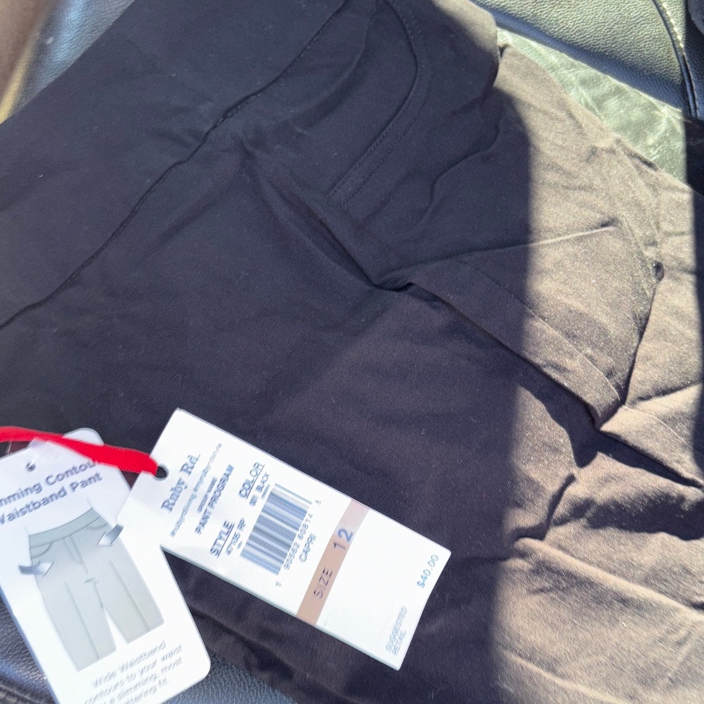 Ruby Rd. Black Capris NWT - image 1